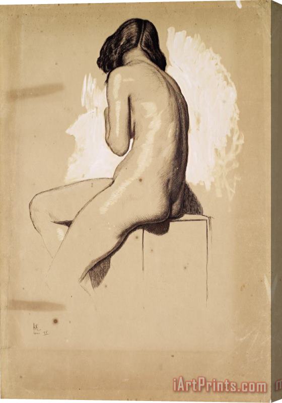 William Holman Hunt Female Nude Stretched Canvas Print / Canvas Art