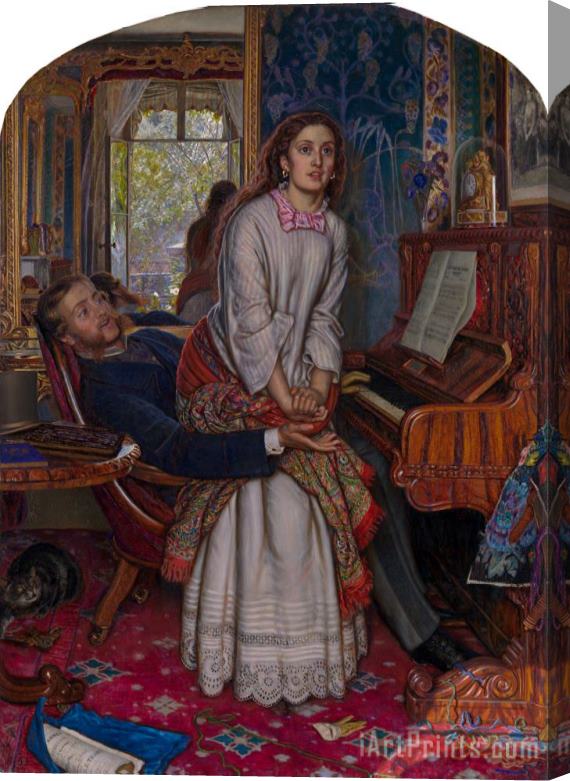 William Holman Hunt The Awakening Conscience by William Holman Hunt.jpg Stretched Canvas Print / Canvas Art