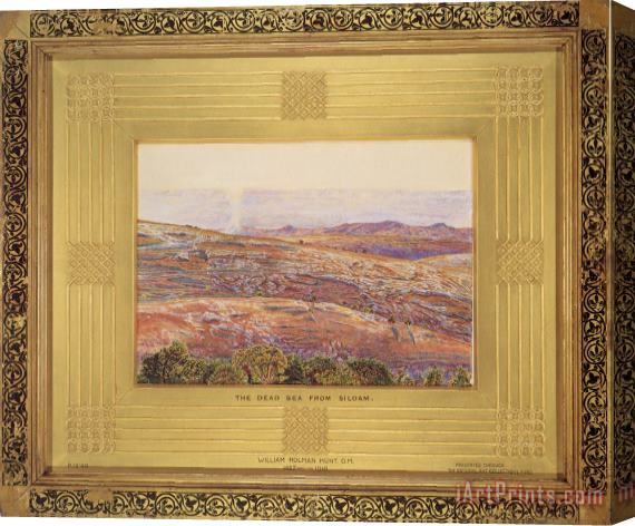 William Holman Hunt The Dead Sea From Siloam Stretched Canvas Print / Canvas Art
