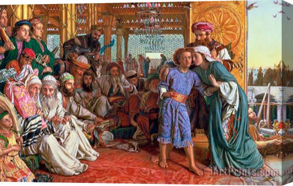 William Holman Hunt The Finding of the Savior in the Temple Stretched Canvas Painting / Canvas Art