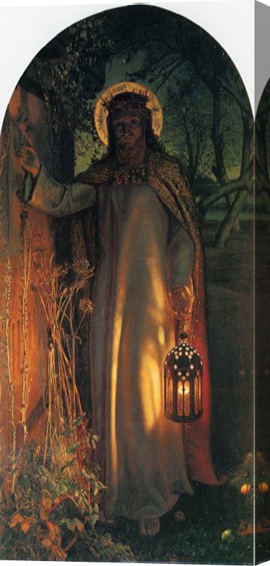 William Holman Hunt The Light of The World Stretched Canvas Painting / Canvas Art