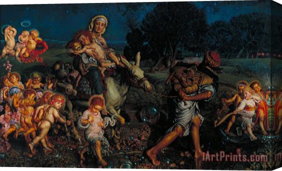 William Holman Hunt The Triumph of The Innocents Stretched Canvas Print / Canvas Art