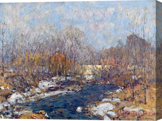 William J. Forsyth The Bridge (garfield Park) Stretched Canvas Print / Canvas Art