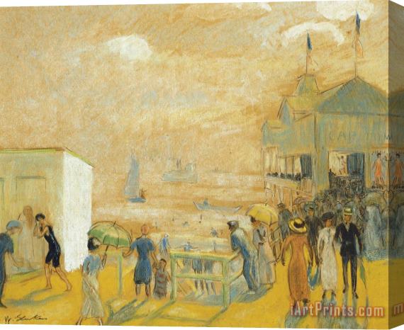 William James Glackens The Battery Stretched Canvas Print / Canvas Art