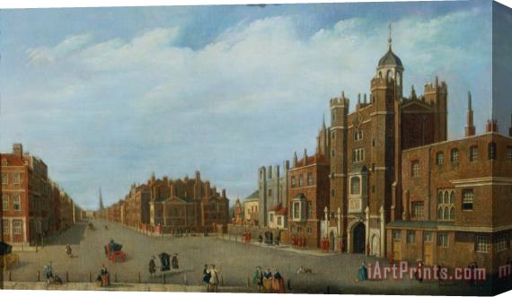 William James View of St. James's Palace and Pall Mal Stretched Canvas Print / Canvas Art