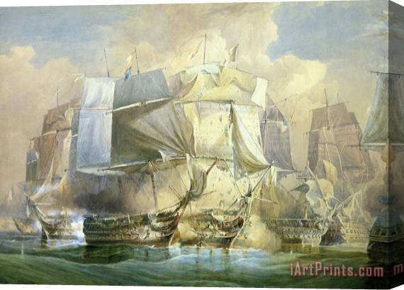 William John Huggins The Battle Of Trafalgar Stretched Canvas Painting / Canvas Art
