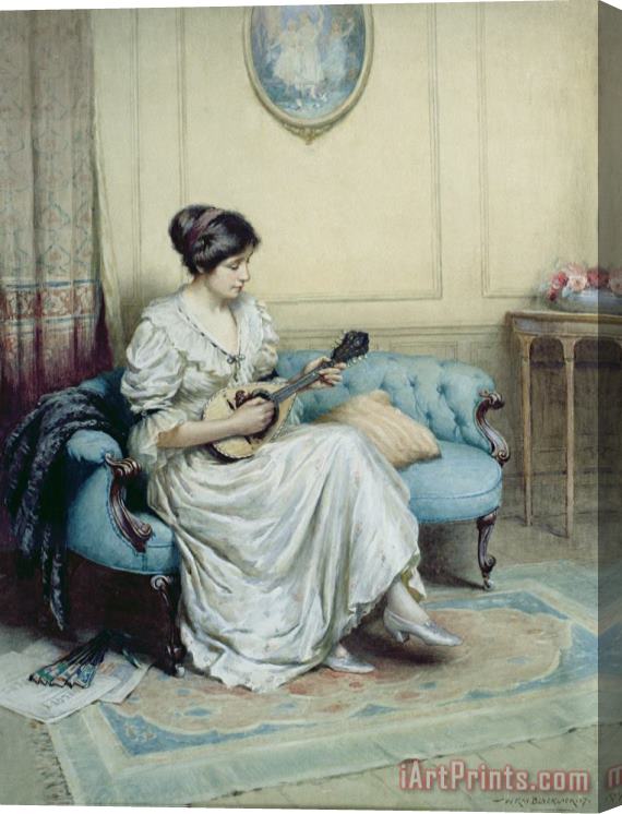 William Kay Blacklock Musical interlude Stretched Canvas Print / Canvas Art