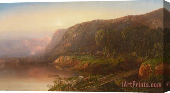 William Louis Sonntag Scene on The Ohio River Stretched Canvas Print / Canvas Art