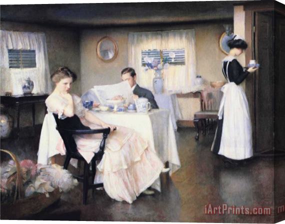 William McGregor Paxton The Breakfast Stretched Canvas Print / Canvas Art