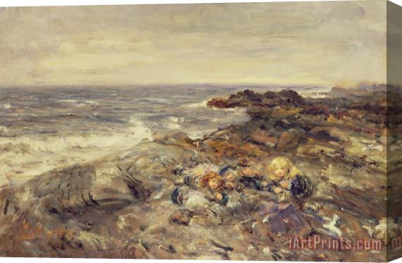 William McTaggart Flotsam and Jetsam Stretched Canvas Print / Canvas Art