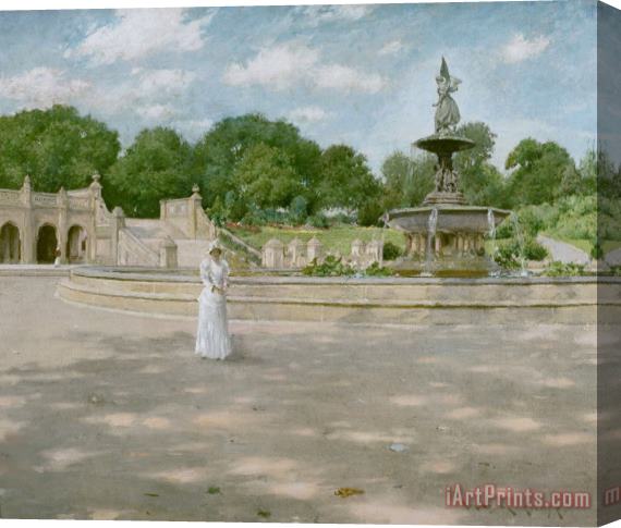 William Merritt Chase An Early Stroll in The Park Stretched Canvas Painting / Canvas Art