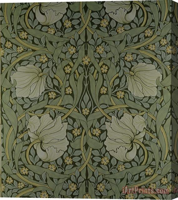William Morris Pimpernel Wallpaper Design Stretched Canvas Print / Canvas Art