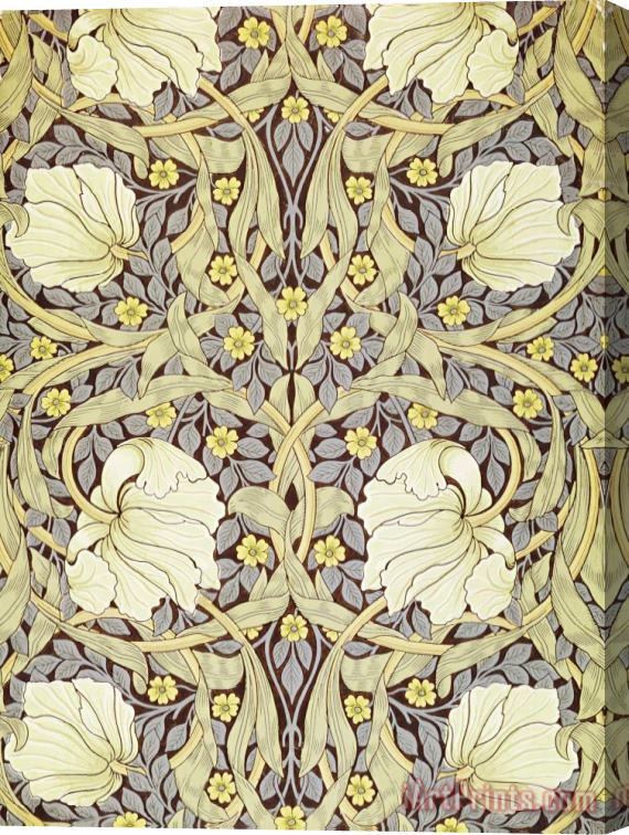 William Morris Pimpernell Wallpaper Design Stretched Canvas Print / Canvas Art