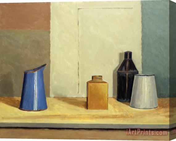 William Packer Blue Jug Alone Stretched Canvas Print / Canvas Art