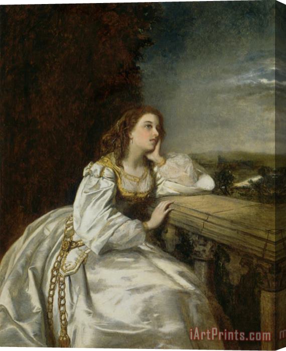 William Powell Frith Juliet, O That I Were a Glove Upon That Hand Stretched Canvas Painting / Canvas Art