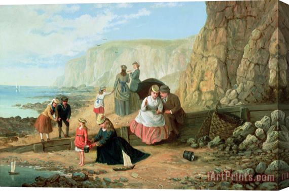 William Scott A Day at the Seaside Stretched Canvas Painting / Canvas Art