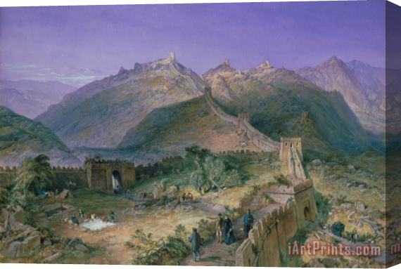 William Simpson The Great Wall of China Stretched Canvas Print / Canvas Art