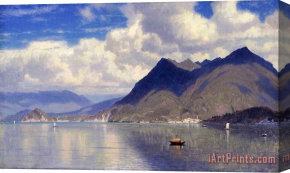 William Stanley Haseltine Lago Maggiore Stretched Canvas Painting / Canvas Art