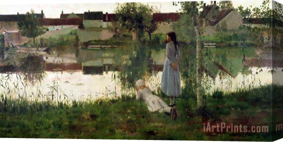 William Stott The Ferry Stretched Canvas Print / Canvas Art