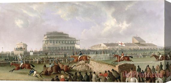 William Tasker The Liverpool and National Steeplechase at Aintree Stretched Canvas Painting / Canvas Art