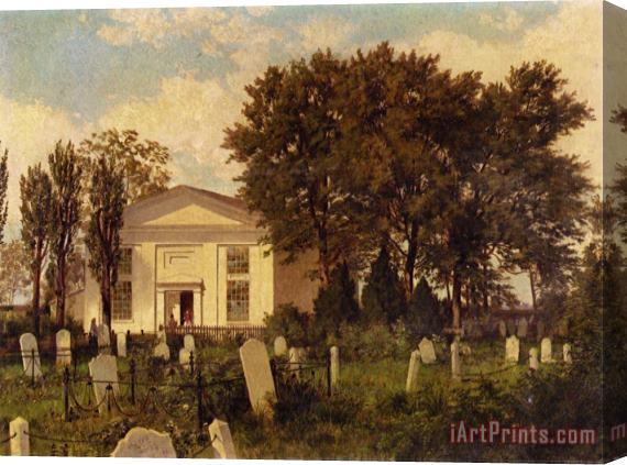 William Trost Richards The Roxborough Baptist Church Stretched Canvas Print / Canvas Art