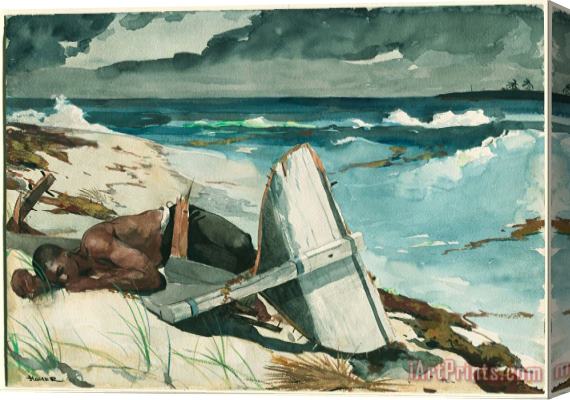 Winslow Homer After The Hurricane, Bahamas Stretched Canvas Print / Canvas Art