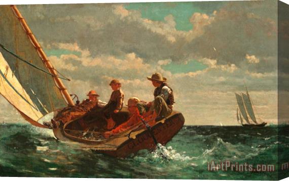 Winslow Homer Breezing Up (a Fair Wind) Stretched Canvas Print / Canvas Art