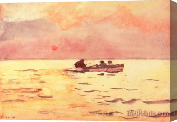 Winslow Homer Rowing Home Stretched Canvas Painting / Canvas Art