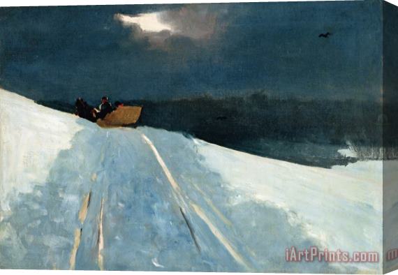 Winslow Homer Sleigh Ride Stretched Canvas Print / Canvas Art