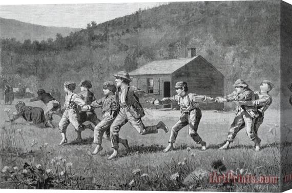 Winslow Homer Snap The Whip, From The Harper's Weekly, September 20, 1873 Stretched Canvas Print / Canvas Art