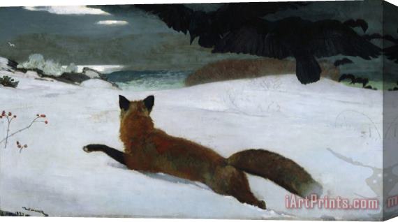 Winslow Homer The Fox Hunt Stretched Canvas Print / Canvas Art