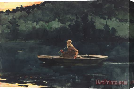 Winslow Homer The Rise Stretched Canvas Print / Canvas Art
