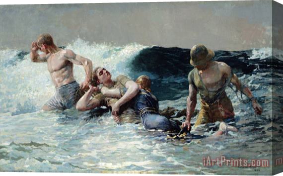 Winslow Homer Undertow Stretched Canvas Print / Canvas Art