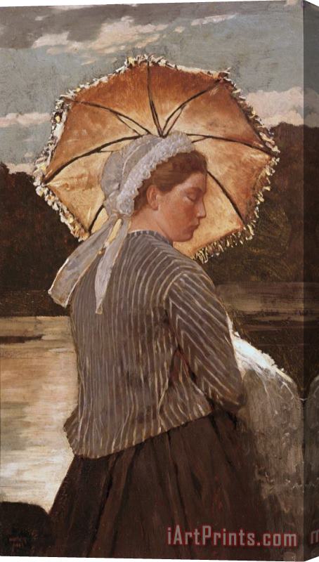 Winslow Homer Woman with Parasol Stretched Canvas Painting / Canvas Art