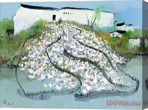 Wu Guanzhong All Homeland Sounds, 1996 Stretched Canvas Print / Canvas Art