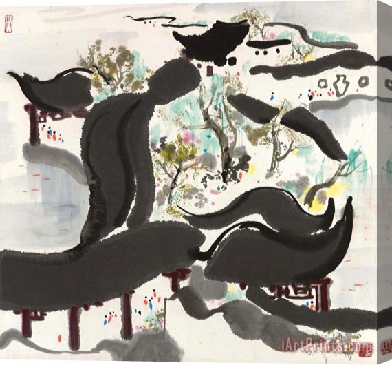 Wu Guanzhong Aquatic Bliss Stretched Canvas Print / Canvas Art