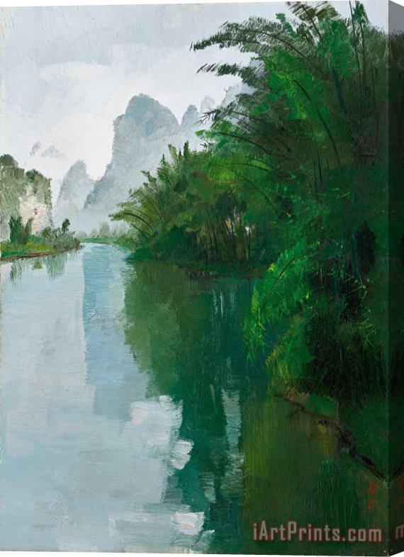 Wu Guanzhong Bamboo Forest of The Lijiang River 灕江竹林, 1977 Stretched Canvas Print / Canvas Art