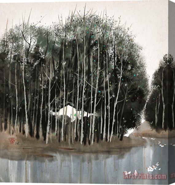 Wu Guanzhong Dahuo Spring, 1976 Stretched Canvas Print / Canvas Art