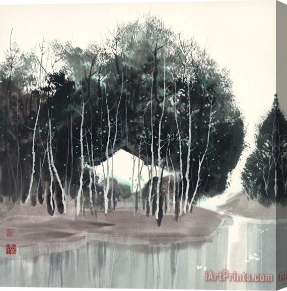 Wu Guanzhong Dahuo Spring Stretched Canvas Print / Canvas Art