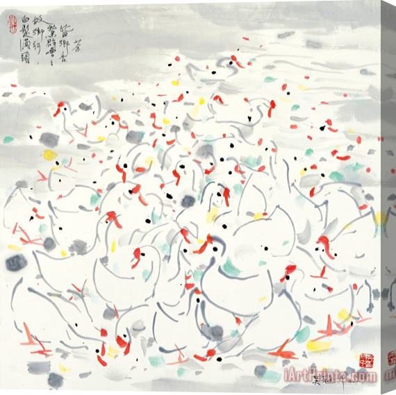 Wu Guanzhong Familiar Accent, 1992 Stretched Canvas Print / Canvas Art