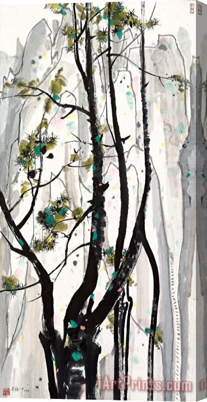 Wu Guanzhong Magnificent Landscape, 1988 Stretched Canvas Painting / Canvas Art