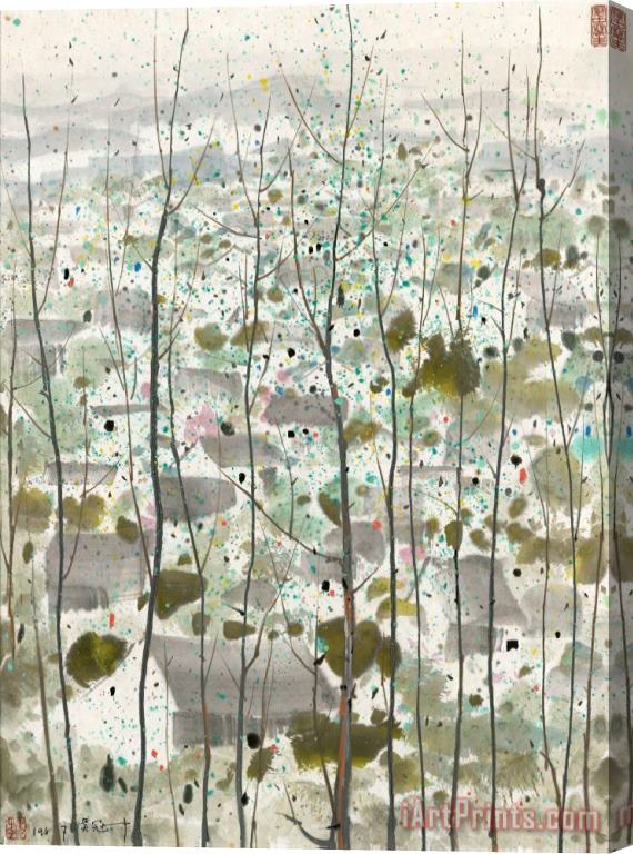 Wu Guanzhong Pine Forest Stretched Canvas Print / Canvas Art