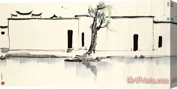 Wu Guanzhong Spring Calling Stretched Canvas Print / Canvas Art