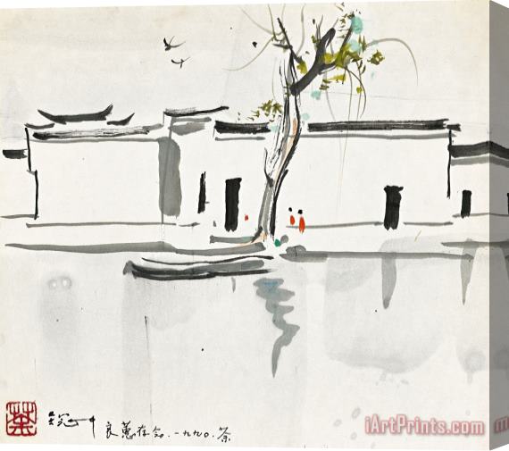 Wu Guanzhong Swallows Stretched Canvas Print / Canvas Art