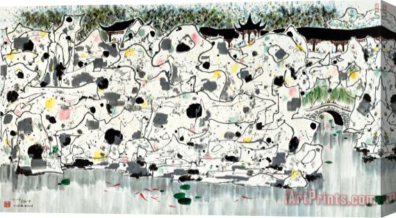 Wu Guanzhong The Lion Groov Garden, 1987 Stretched Canvas Print / Canvas Art