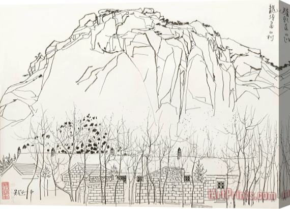 Wu Guanzhong The New Village Stretched Canvas Print / Canvas Art