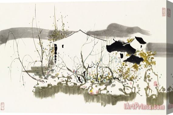 Wu Guanzhong Untitled Stretched Canvas Print / Canvas Art