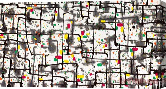 Wu Guanzhong Windows of The East, 1997 Stretched Canvas Print / Canvas Art