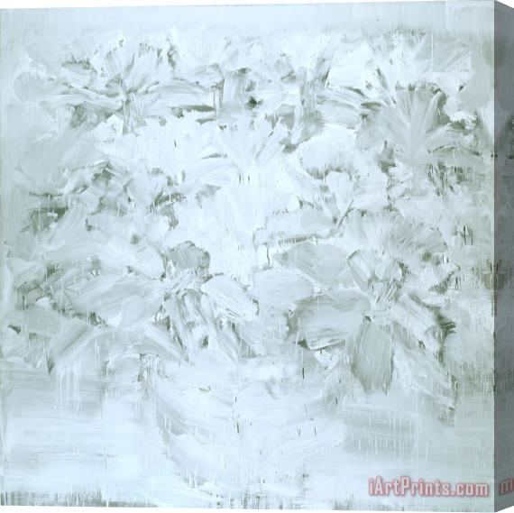 Yan Pei-ming Fleurs Des Funerailles Du Pere Stretched Canvas Print / Canvas Art
