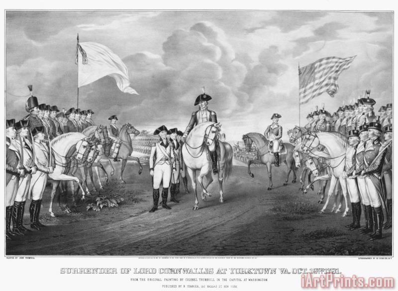 Others Yorktown Surrender, 1781 Art Painting for sale